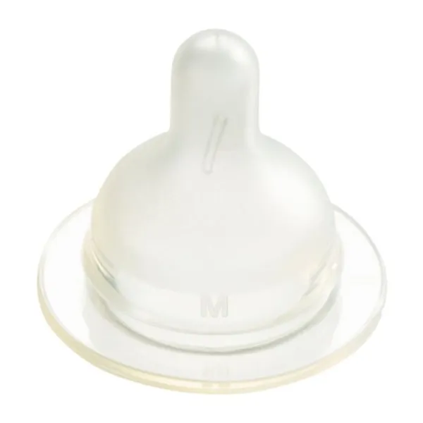 Difrax Flesspeen Brede Hals Natural M (2 stuks)> Flesspenen