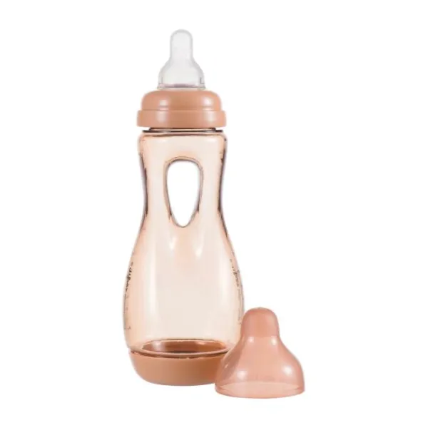Difrax Handgreepfles Raspberry 240ml> Flessen