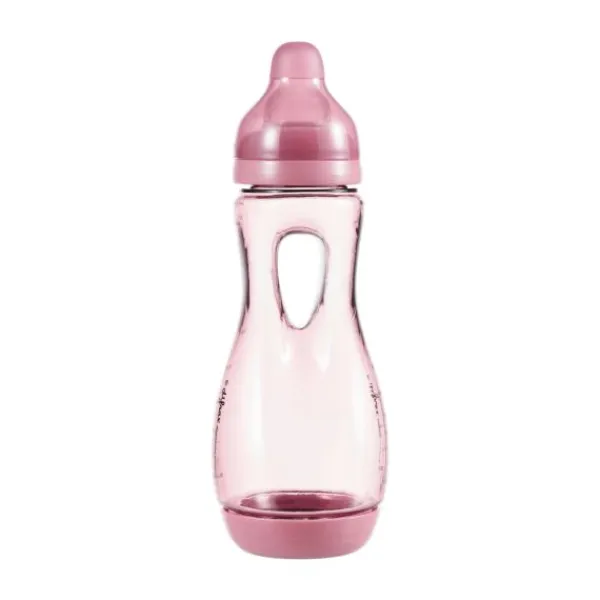 Difrax Handgreepfles Raspberry 240ml> Flessen
