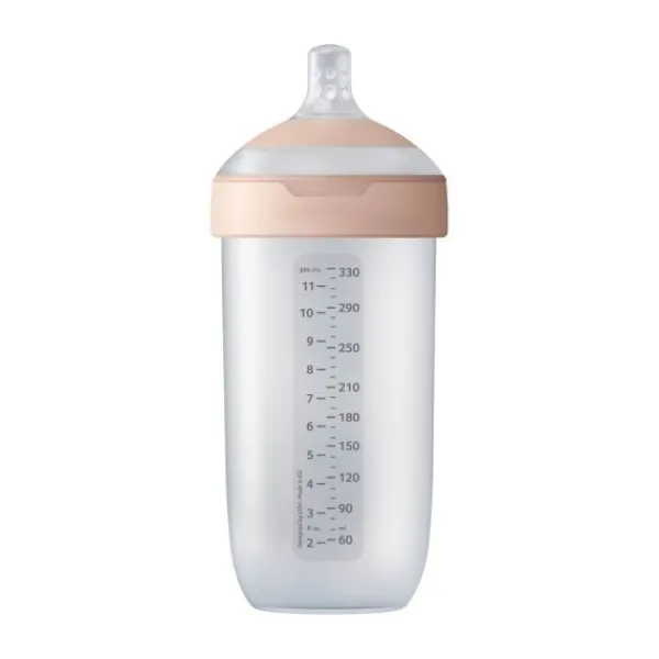 Difrax Mammafeel Fles – 330 ml – Soft Pink> Flessen