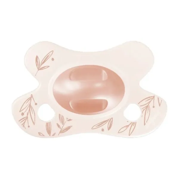 Difrax Natural Fopspeen - Newborn - Soft Pink Hearts> Fopspenen 0-6 Maanden|Fopspenen 6+ Maanden