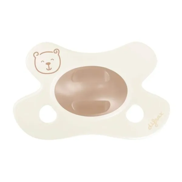 Difrax Natural Fopspeen - Newborn - Soft Pink Hearts> Fopspenen 0-6 Maanden|Fopspenen 6+ Maanden