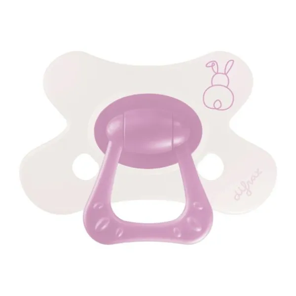 Difrax Natural Fopspeen - Newborn - Soft Pink Hearts> Fopspenen 0-6 Maanden|Fopspenen 6+ Maanden