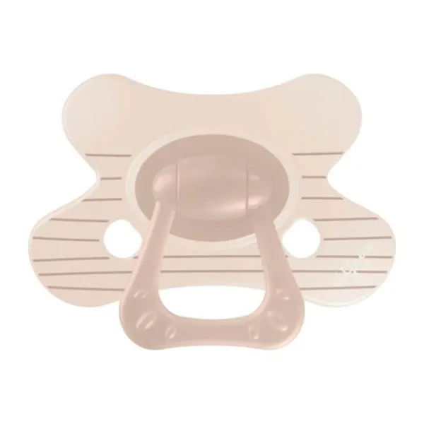 Difrax Natural Fopspeen - Newborn - Soft Pink Hearts> Fopspenen 0-6 Maanden|Fopspenen 6+ Maanden