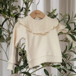 Dirkje Sweater Embroidery - Maat 80 - Offwhite><noscript><img width=