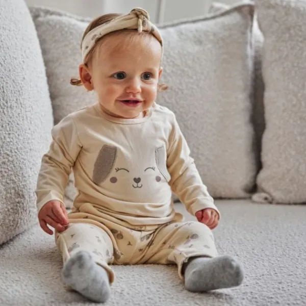 Dirkje T‑Shirt Animal – Maat 80 – Offwhite> Shirtjes