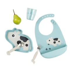 Done By Deer Dotti Stick&Stay Bord - Silicone - Blue><noscript><img width=