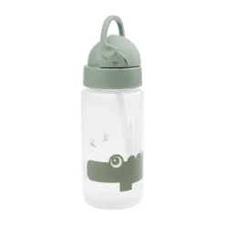 Done By Deer Fles Straw Croco Green> Bekers