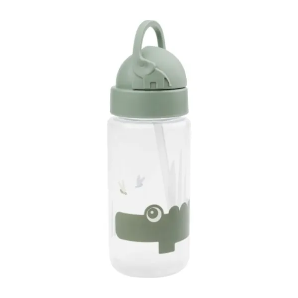 Done By Deer Fles Straw Croco Green> Bekers