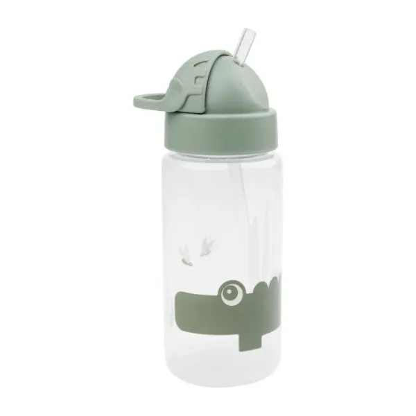Done By Deer Fles Straw Croco Green> Bekers