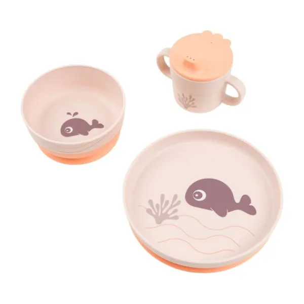 Done By Deer Foodie Cutlery Set Happy Dots Powder> Bekers|Bordjes