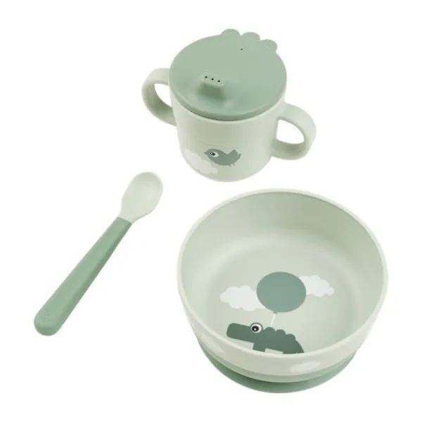 Done By Deer Foodie Cutlery Set Happy Dots Powder> Bekers|Bordjes