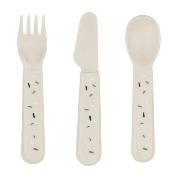 Done By Deer Foodie Cutlery Set Confetti Sand> Bestek
