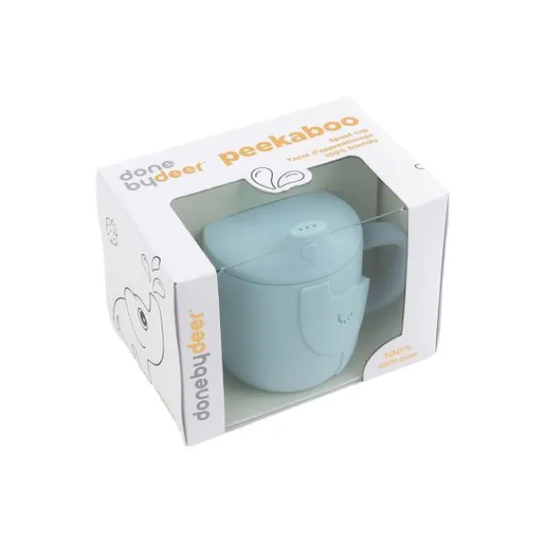 Done By Deer Spout Cup Peekaboo Elphee Blue> Bekers