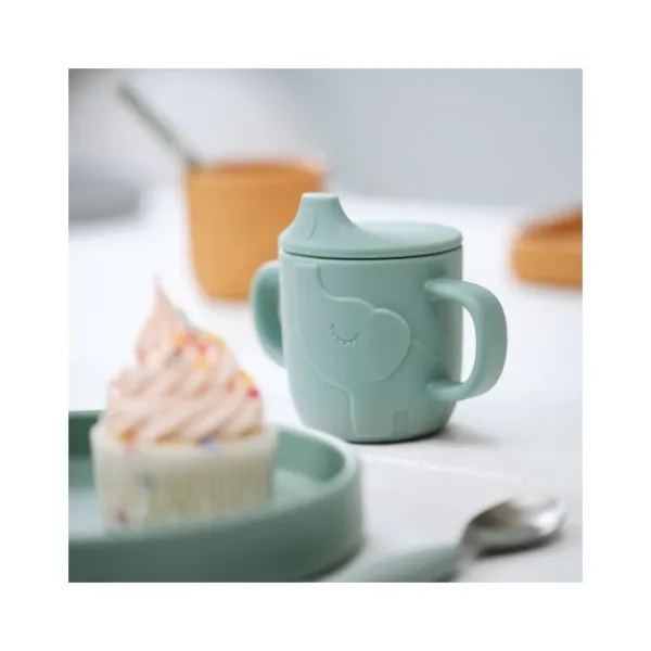 Done By Deer Spout Cup Peekaboo Elphee Blue> Bekers