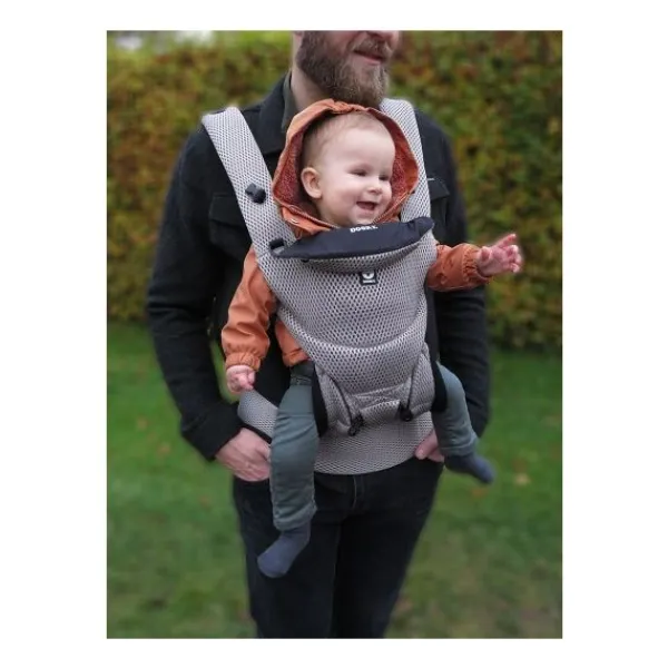 Dooky Carrier Urban Silver- Beige> Buikdragers