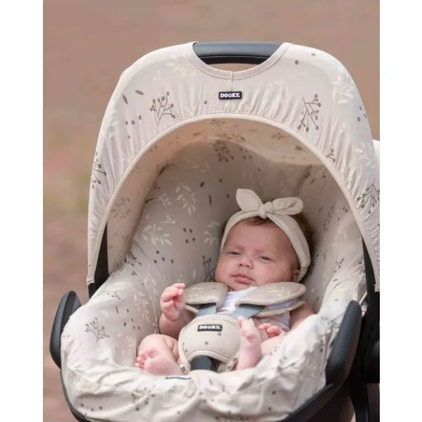 Dooky Seat Cover - 0mnd+ - Romantic Leaves Beige> Accessoires Autostoel