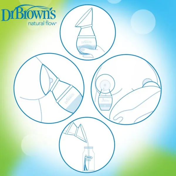Dr. Brown's Borstkolf One-Piece Siliconen> Borstkolven Handmatig