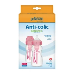 Dr. Brown's Fles Brede Hals Options+ Blauw 270ml 2-Pack><noscript><img width=