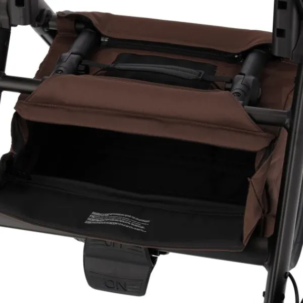 Dubatti One E6 Kinderwagen 2-in-1 - Black / Walnut Brown> Uitbreidbare Kinderwagens|Wandelwagens