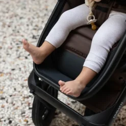 Dubatti One E6 Kinderwagen 2-in-1 - Black / Walnut Brown><noscript><img width=