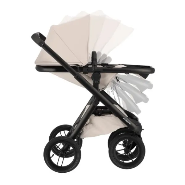 Dubatti One E6 Kinderwagen 2-in-1 - Black / Walnut Brown> Uitbreidbare Kinderwagens|Wandelwagens