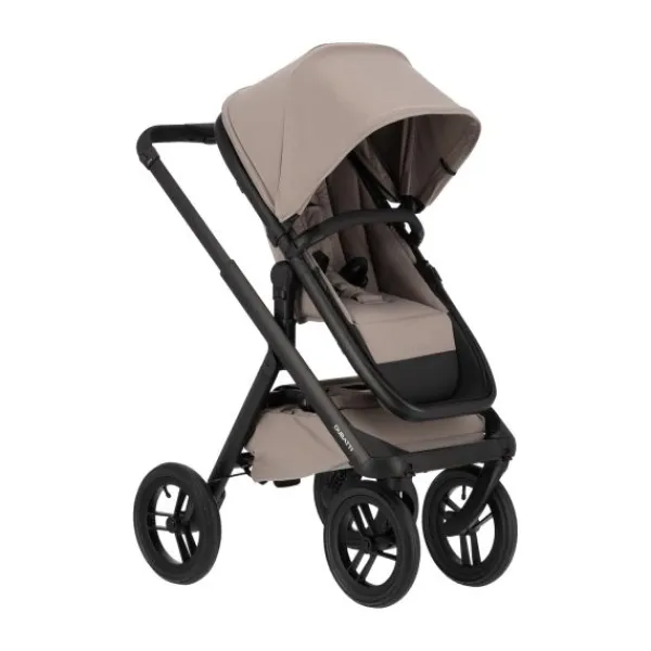 Dubatti One E6 Kinderwagen 2-in-1 - Black / Walnut Brown> Uitbreidbare Kinderwagens|Wandelwagens