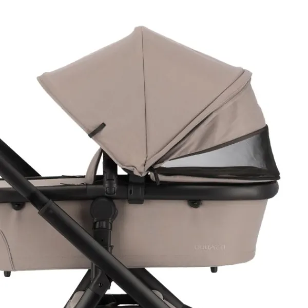 Dubatti One E6 Kinderwagen 2-in-1 - Black / Walnut Brown> Uitbreidbare Kinderwagens|Wandelwagens