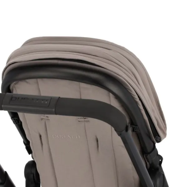 Dubatti One E6 Kinderwagen 2-in-1 - Black / Walnut Brown> Uitbreidbare Kinderwagens|Wandelwagens