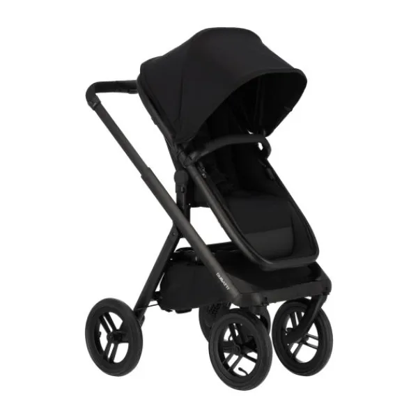 Dubatti One E6 Kinderwagen 2-in-1 - Black / Walnut Brown> Uitbreidbare Kinderwagens|Wandelwagens