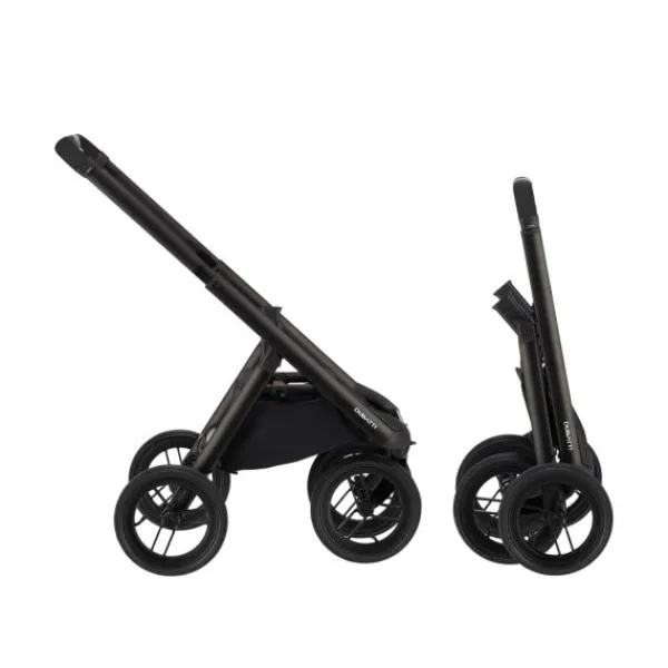 Dubatti One E6 Kinderwagen 2-in-1 - Black / Walnut Brown> Uitbreidbare Kinderwagens|Wandelwagens