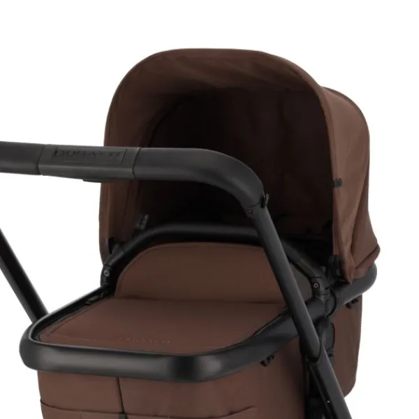 Dubatti One E6 Kinderwagen 2-in-1 - Black / Walnut Brown> Uitbreidbare Kinderwagens|Wandelwagens