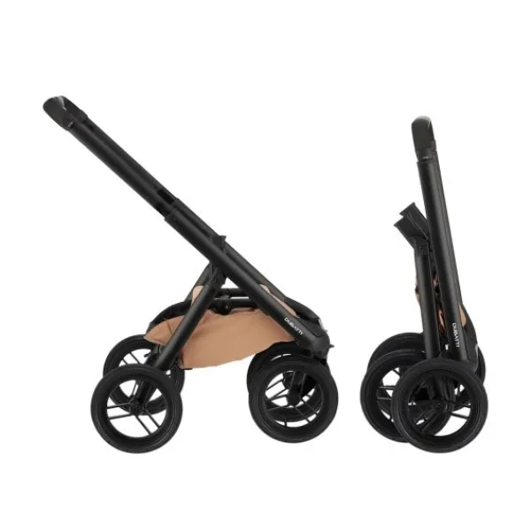 Dubatti One E6 Kinderwagen 2-in-1 - Black / Walnut Brown> Uitbreidbare Kinderwagens|Wandelwagens