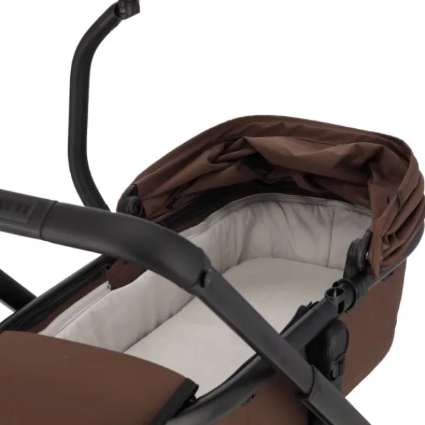Dubatti One E6 Kinderwagen 2-in-1 - Black / Walnut Brown> Uitbreidbare Kinderwagens|Wandelwagens