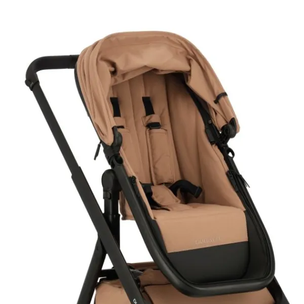 Dubatti One E6 Kinderwagen 2-in-1 - Black / Walnut Brown> Uitbreidbare Kinderwagens|Wandelwagens