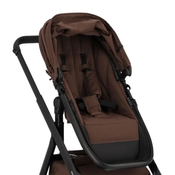 Dubatti One E6 Kinderwagen 2-in-1 - Black / Walnut Brown> Uitbreidbare Kinderwagens|Wandelwagens