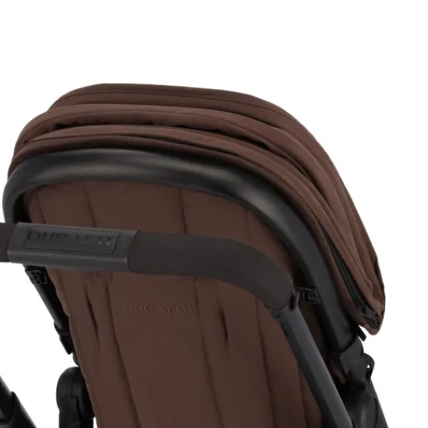 Dubatti One E6 Kinderwagen 2-in-1 - Black / Walnut Brown> Uitbreidbare Kinderwagens|Wandelwagens