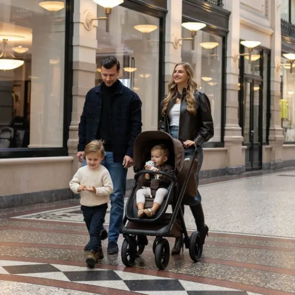 Dubatti One E6 Kinderwagen 2-in-1 - Dark Brown / Walnut Brown> Uitbreidbare Kinderwagens|Wandelwagens