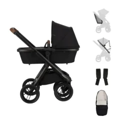 Dubatti One E6 Kinderwagen 2-in-1 - Dark Brown / Walnut Brown><noscript><img width=