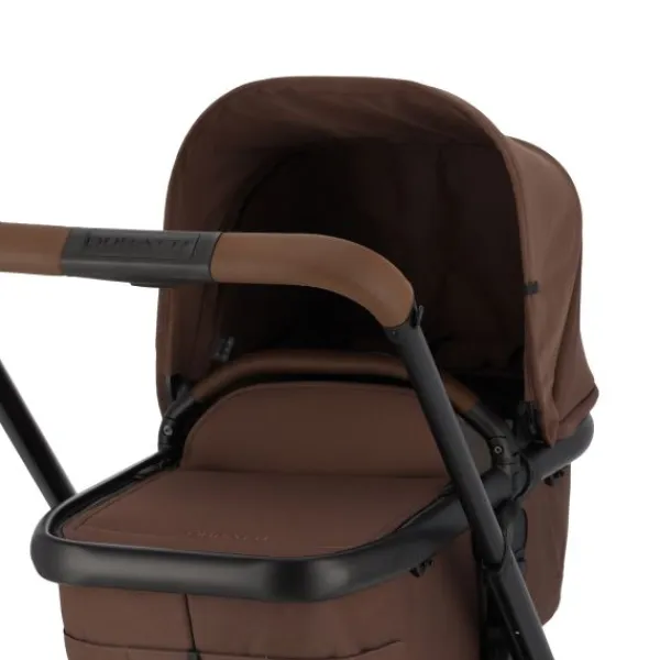 Dubatti One E6 Kinderwagen 2-in-1 - Dark Brown / Walnut Brown> Uitbreidbare Kinderwagens|Wandelwagens