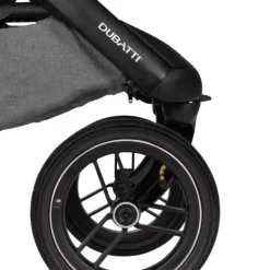 Dubatti One E5 Kinderwagen 2-in-1 Grey Frame Black/Cognac><noscript><img width=