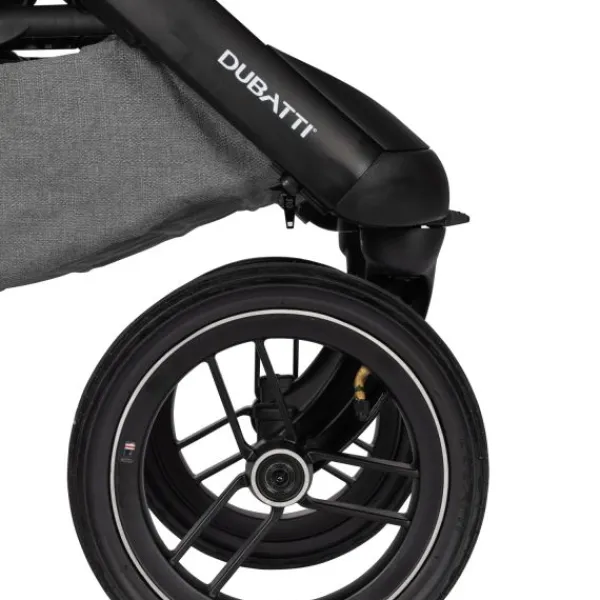 Dubatti One E5 Kinderwagen 2-in-1 Grey Frame Black/Cognac> Wandelwagens|Complete Kinderwagens