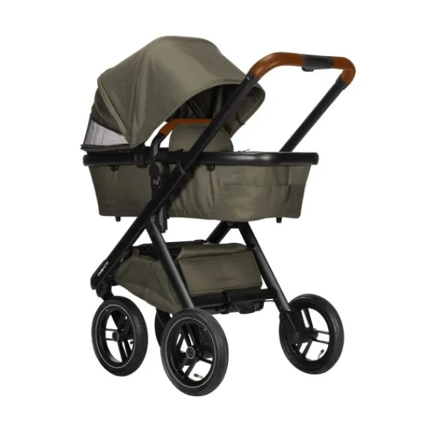 Dubatti One E5 Kinderwagen 2-in-1 Grey Frame Black/Cognac> Wandelwagens|Complete Kinderwagens