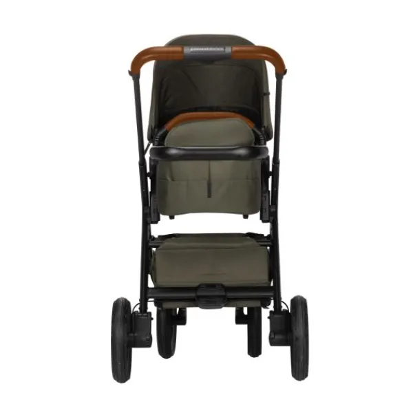 Dubatti One E5 Kinderwagen 2-in-1 Grey Frame Black/Cognac> Wandelwagens|Complete Kinderwagens