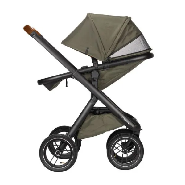 Dubatti One E5 Kinderwagen 2-in-1 Grey Frame Black/Cognac> Wandelwagens|Complete Kinderwagens