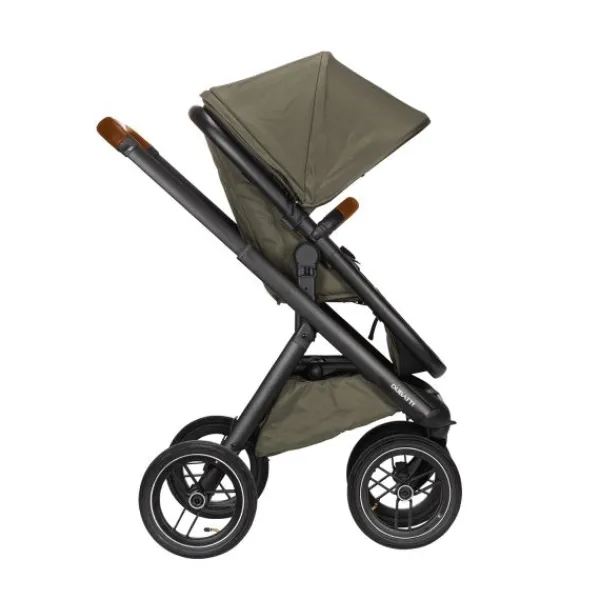 Dubatti One E5 Kinderwagen 2-in-1 Grey Frame Black/Cognac> Wandelwagens|Complete Kinderwagens