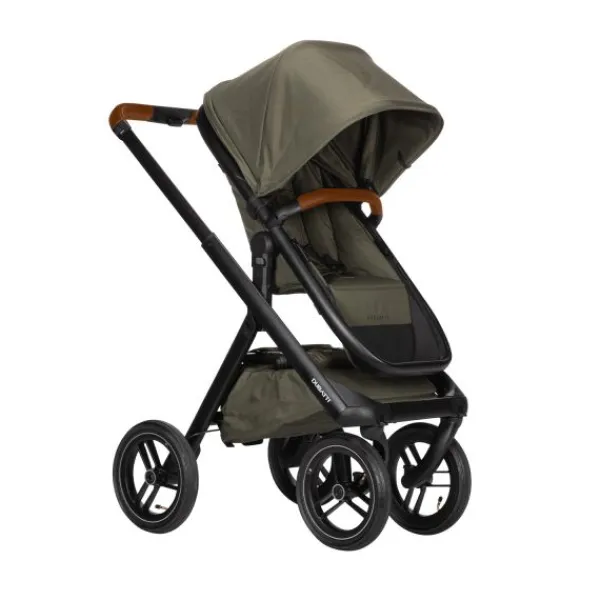 Dubatti One E5 Kinderwagen 2-in-1 Grey Frame Black/Cognac> Wandelwagens|Complete Kinderwagens