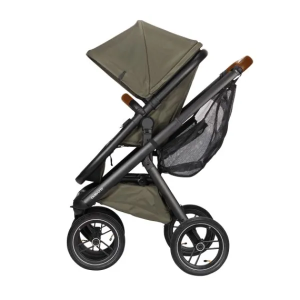 Dubatti One E5 Kinderwagen 2-in-1 Grey Frame Black/Cognac> Wandelwagens|Complete Kinderwagens