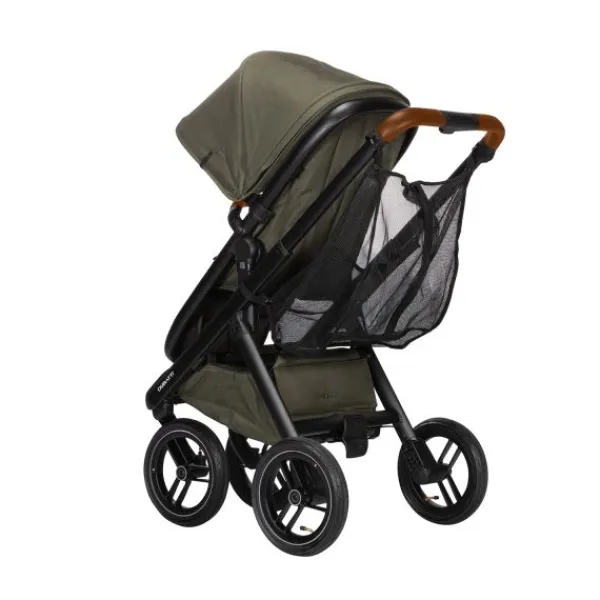 Dubatti One E5 Kinderwagen 2-in-1 Grey Frame Black/Cognac> Wandelwagens|Complete Kinderwagens