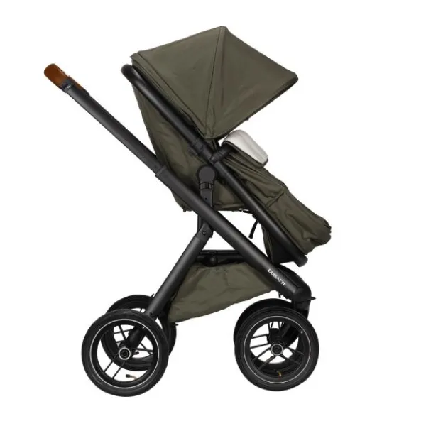 Dubatti One E5 Kinderwagen 2-in-1 Grey Frame Black/Cognac> Wandelwagens|Complete Kinderwagens